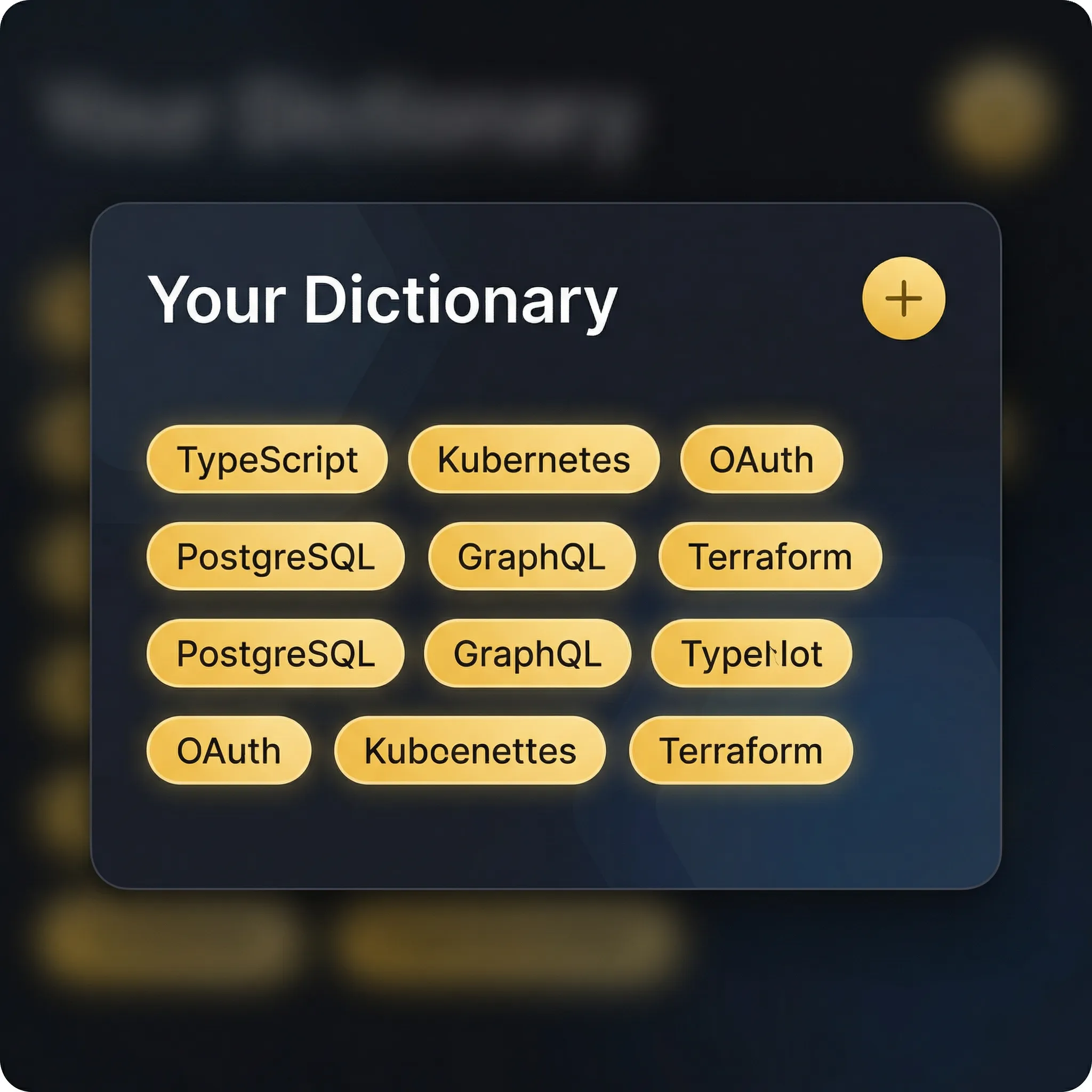 Personal Dictionary